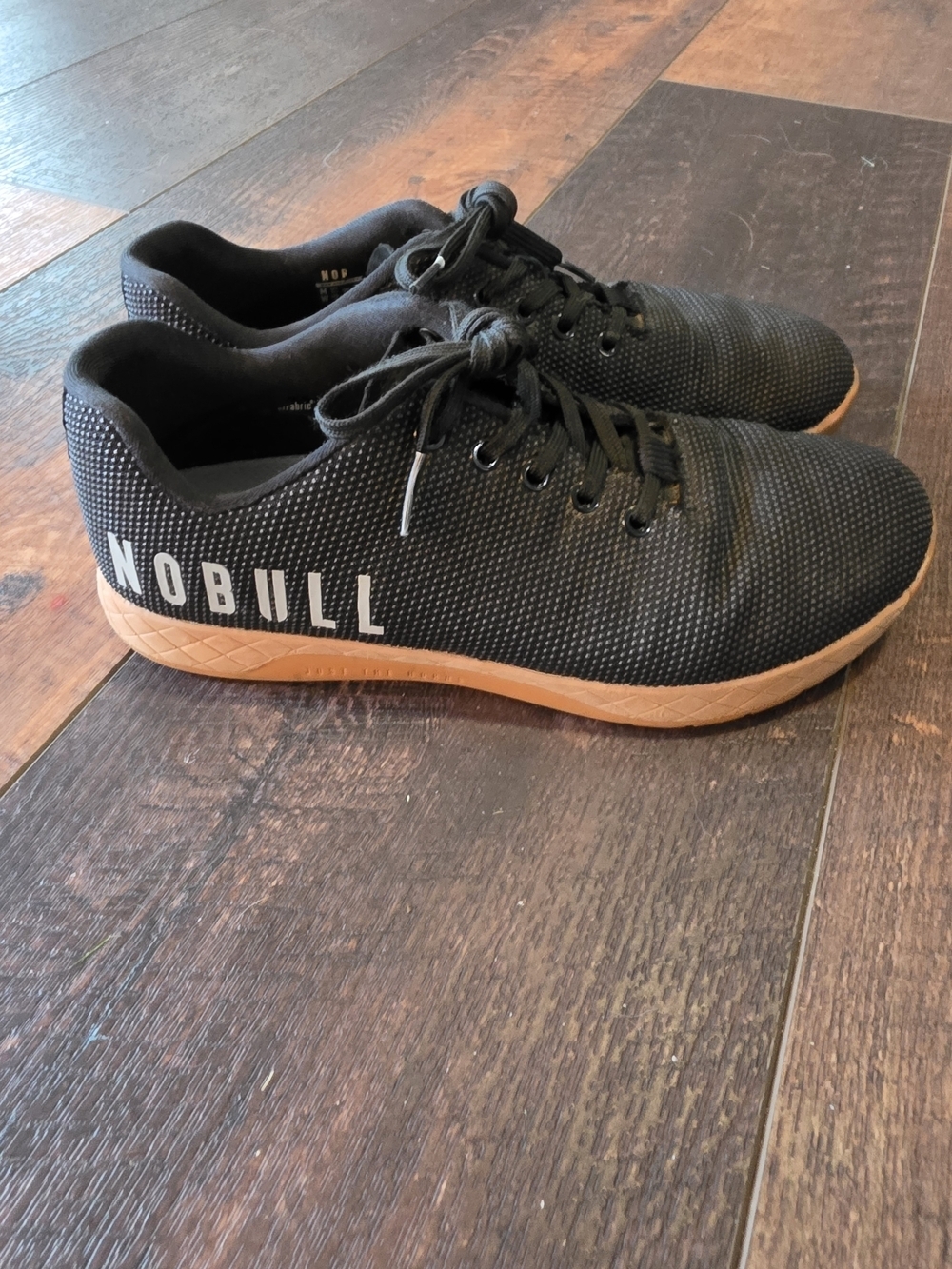 NOBULL Trainer Shoes Black Gum Sole Cross Training Sneakers Men’s 10.5